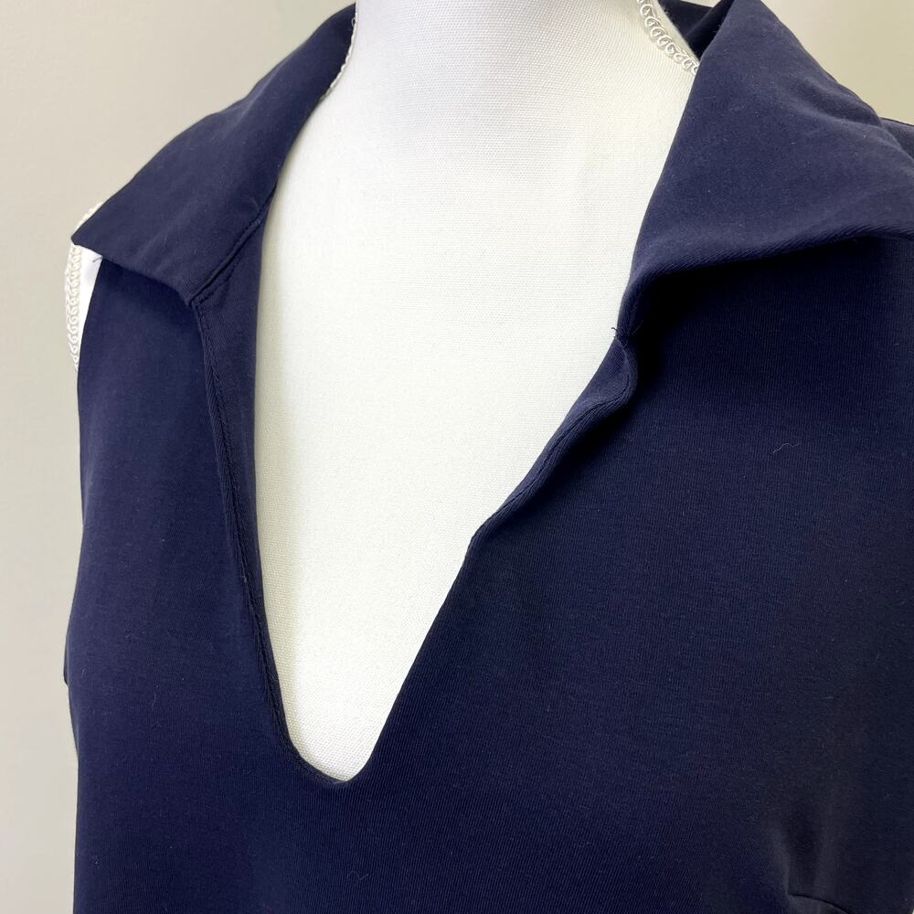 NWT Express Collared Sleeveless Mini Polo Dress XL Stretchy Tennis prep - Picture 7 of 15